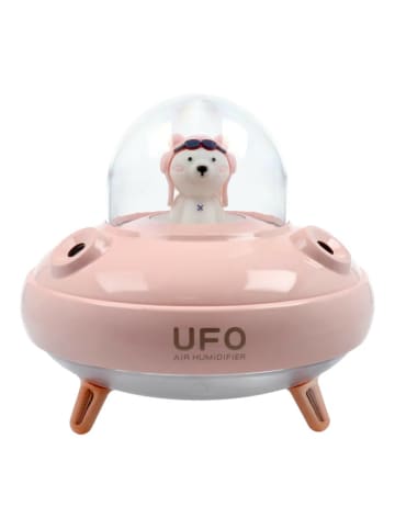 COFI 1453 Aromatherapie-Luftbefeuchter/Diffusor UFO in rosa 400ml in Schwarz