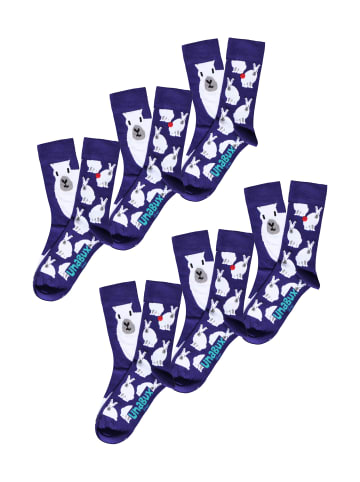 Unabux Freizeitsocken GRUMBLE IN THE JUNGLE in lila