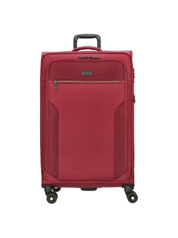 D&N Travel Line 9704 - 4-Rollen-Trolley L 78 cm erw. (dark red) in dark red