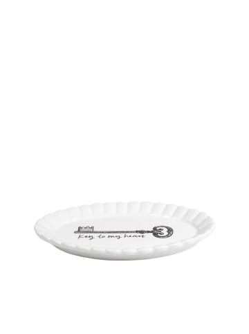 Blond Amsterdam Ovale Schale Schlüssel in Schwarz - 14cm