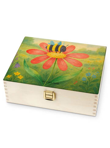 Mr. & Mrs. Panda Teebox Hummel Blume Design ohne Spruch in Weiß