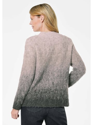 GOLDNER Strickpullover in anthrazit / gemustert
