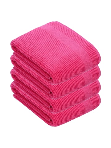 Vossen 4er Pack Badetuch in prim rose