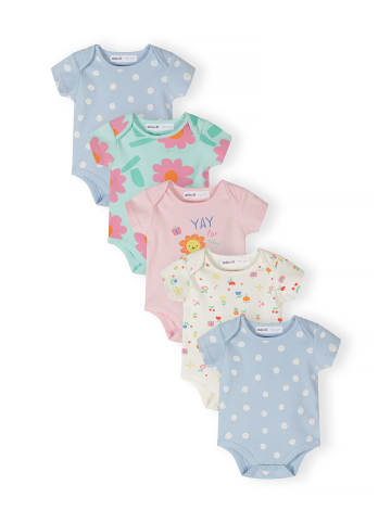 Minoti 5-er Pack Bodys 28BABYPACK2 in hellblau
