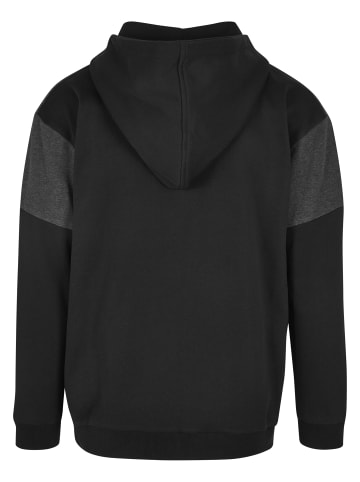 Urban Classics Urban Classics Herren Oversized Patch Zip Hoody in black/charcoal