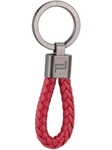 Porsche Design Schlüsseletui Keyring Leather Cord in Carmine Red