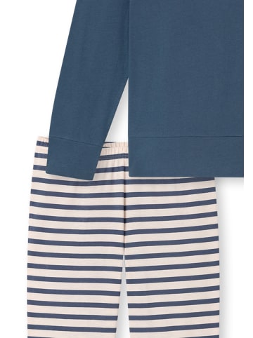 Schiesser Schlafanzug Casual Essentials in Jeansblau