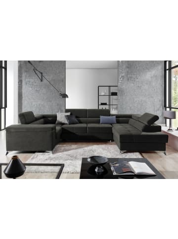 MF Design Tiya Recamiere Rechts in Grau -  (L) 342 x (B) 342 x (H) 88 cm