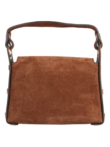 Florence Leder Umhängetasche Florence Tasche braun ca. 19cm