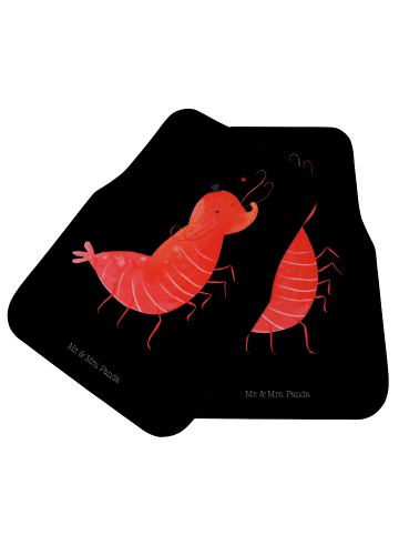 Mr. & Mrs. Panda Autoteppich Garnele Franzose ohne Spruch in Schwarz