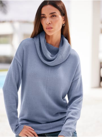 Heine Longpullover in taubenblau