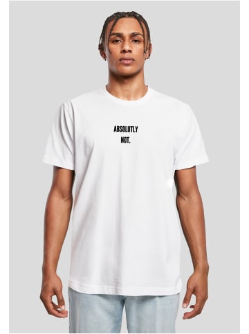 Mister Tee Mister Tee Herren Absolutely Not Tee in white