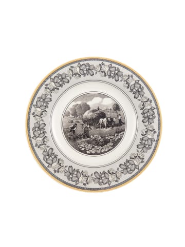 Villeroy & Boch Speiseteller Audun Ferme ø 27,1 cm in weiß-grau-gelb