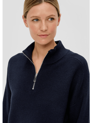 s.Oliver Pullover langarm in Blau-mehrfarbig