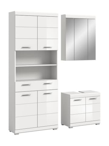 ebuy24 Badmöbelset Scout Weiß 149 x 34 cm