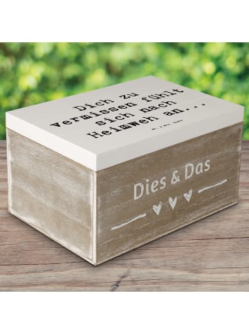 Mr. & Mrs. Panda Aufbewahrungsbox Spruch Heimweh Sehnsucht mit S... in Weiß