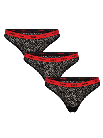 Hugo Boss 3er-Set: Pantys in Black