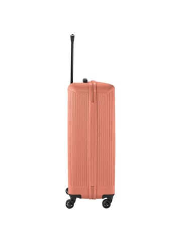 travelite Bali - 4-Rollen-Trolley L 77 cm (weiß/cognac) in koralle