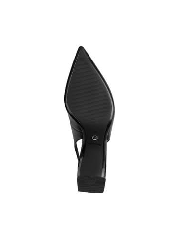 Tamaris Lederpumps mit Absatz Schwarz