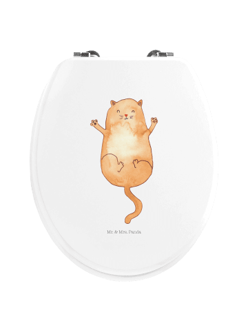 Mr. & Mrs. Panda Klodeckel Katze Umarmen ohne Spruch in Weiß