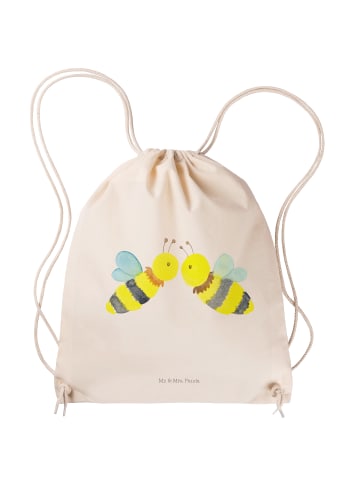 Mr. & Mrs. Panda Stofftasche Biene Liebe ohne Spruch in Creme