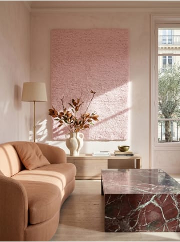 KADIMA DESIGN Teppich Hochflor Shaggy Waschbar Einfarbig RHEIN Strapazierfähig in Pink
