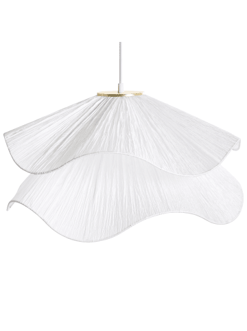 Beliani Pendelleuchten PUNGWE in Weiß/Gold - (W) 50 x (H) 152 x (L) 50 cm