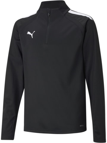 Puma Pullover "TeamLIGA 1/4 Zip Top Jr" in Schwarz