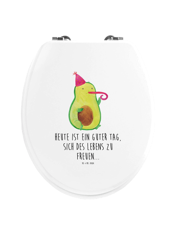 Mr. & Mrs. Panda Toilettensitz Avocado Feier mit Spruch in Weiß