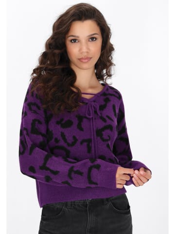 myMo ROCKS Sweater in purple black