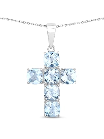 Rafaela Donata Kette Kreuz Sterling Silber Blautopas in silber