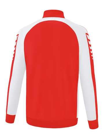 erima Unisex Erwachsene Six Wings Worker Jacke, Trainingsjacke in rot/weiss