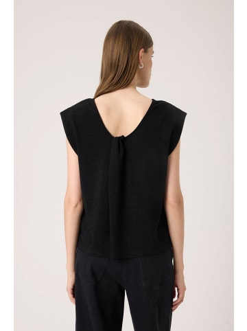 Soaked in Luxury Jerseytop SLSkylara Gerade Passform in Black