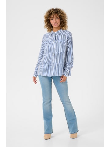 Cream Langarm - Hemd CRTiah A-shape in Blue Milkboy