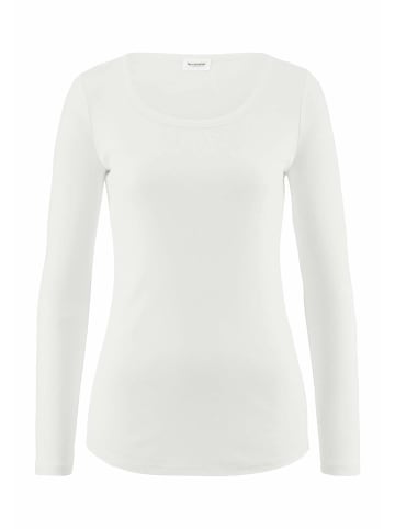 Hessnatur Softrib Longsleeve in naturweiss