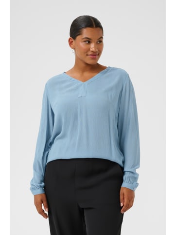 KAFFE curve Langarm-Bluse KCami Regular fit in Windward Blue