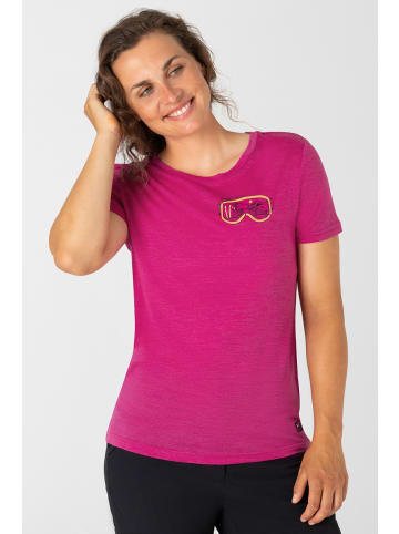 super.natural Merino T-Shirt in fuchsia