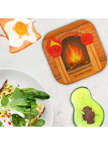 Mr. & Mrs. Panda Untersetzer für Gläser Streichhölzer Design ohn... in Weiß