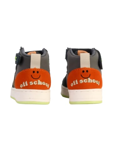 Victoria Leder-Sneaker für Kinder Anthrazit