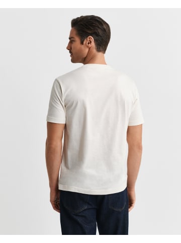Gant T-Shirt in ecru
