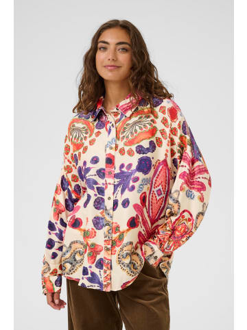 CULTURE Langarm - Hemd CUmandy Loose fit in Blue/Pink