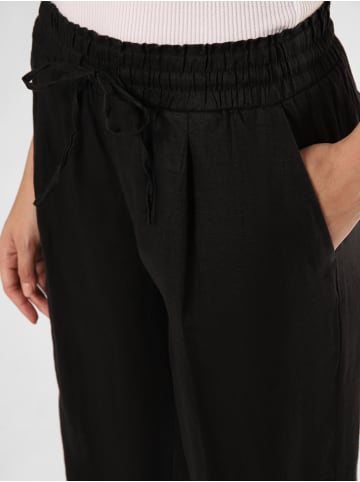 OPUS Leinenhose Marou in schwarz