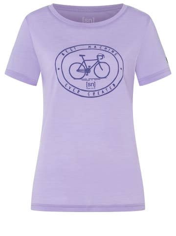 super.natural Merino T-Shirt in lila