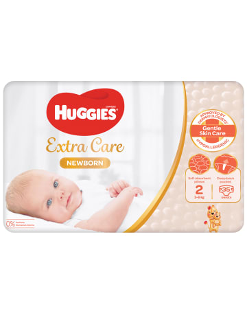 HUGGIES Huggies Newborn Babywindeln Windeln für Neugeborene Größe 2 (3-6 kg) 210 Stk