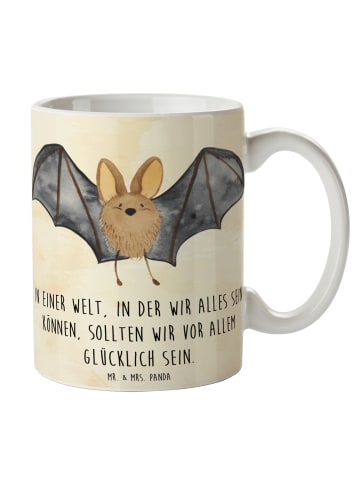 Mr. & Mrs. Panda Tasse mit Motiv Fledermaus Flügel mit Spruch in Naturpapier