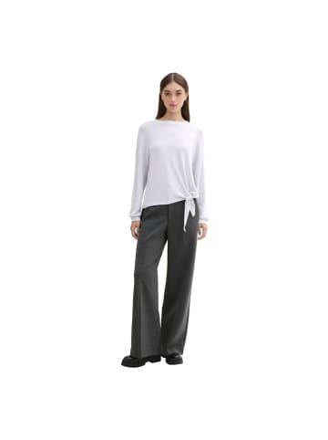 TOM TAILOR Denim Langarmshirt in cement grey mélange