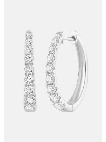 Ethische Diamanten Ohrringe aus 375 Weißgold mit Lab Grown Diamant