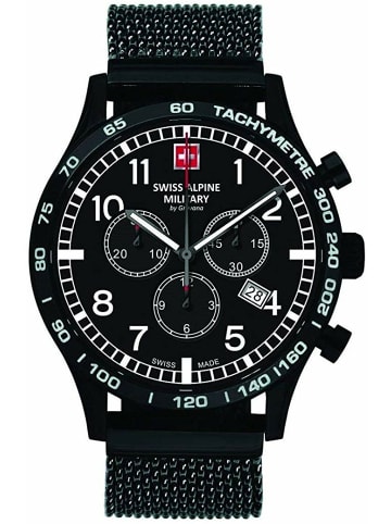 Swiss Alpine Military by Grovana Analoguhr für Herren in Schwarz