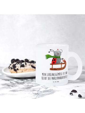 Mr. & Mrs. Panda Teeglas Smörle Rodeln mit Spruch in Transparent