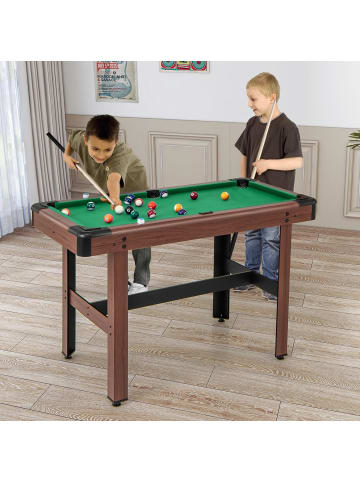 COSTWAY Billardtisch in Grün